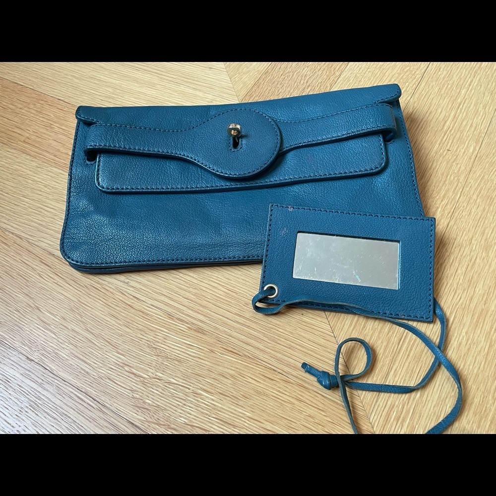 Balenciaga Paris Blue Clutch (Authentic)